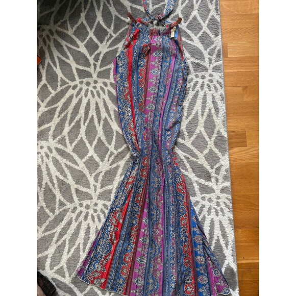 Multicolor High Neck Paisley Patterned Chico’s Maxi Dress - Picture 2 of 3